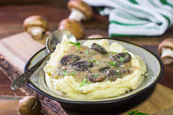 Up your gravy game...by adding mushrooms!  This Mushroom Gravy is a fun way to add a new flavor to an old favorite!