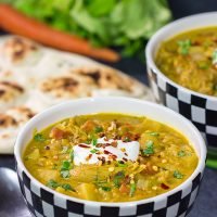 Mulligatawny Soup is a creamy, curry-flavored soup that originated in southern India. This unique soup is delicious! In fact, you can't eat this soup standing up - your knees buckle!