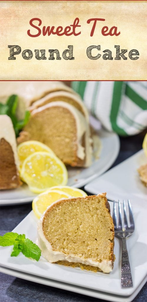 Infused with the flavor of brewed tea, this Sweet Tea Pound Cake is a unique and tasty dessert for hot summer days!