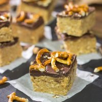 Featuring a tasty combination of peanut butter, chocolate and pretzels, these Chocolate Peanut Butter Pretzel Bars will become a new family favorite!