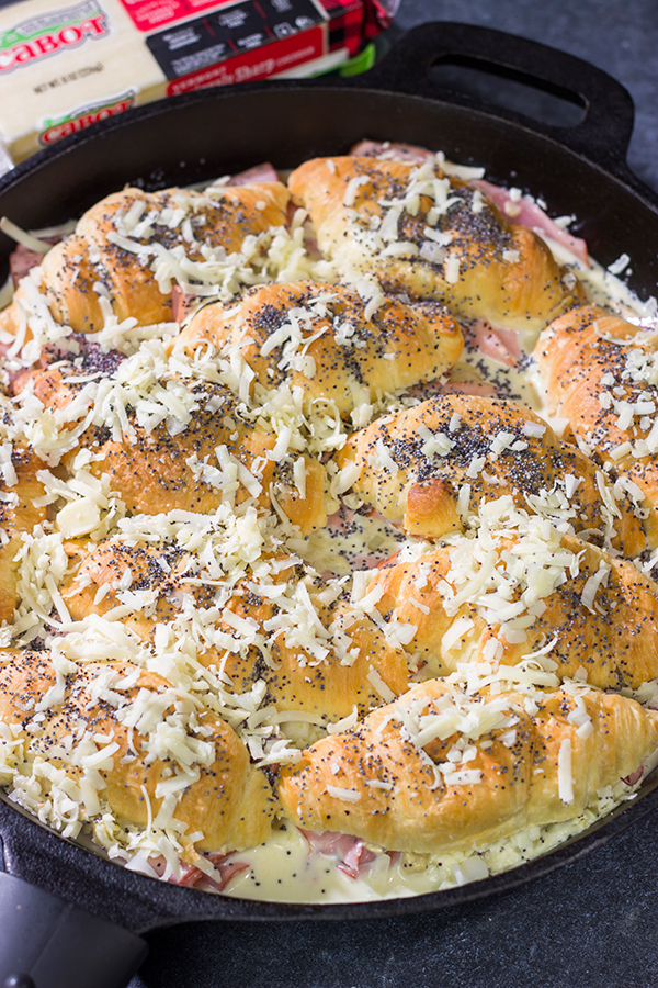 This Ham and Cheese Croissant Casserole is packed with flavor, and it makes for a unique and delicious meal any time of the day!