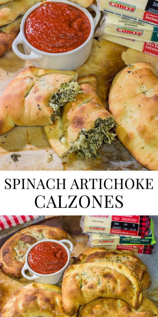 Turn a favorite dip into a meal with a batch of these Spinach Artichoke Calzones!