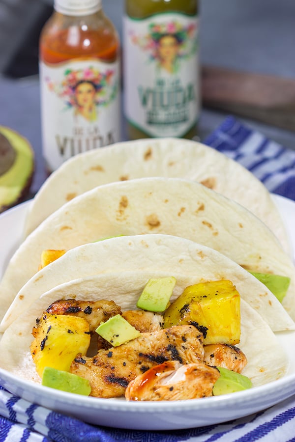 Fire up the grill!  These Sweet and Spicy Chicken Tacos are an easy and flavorful way to enjoy dinner outside!