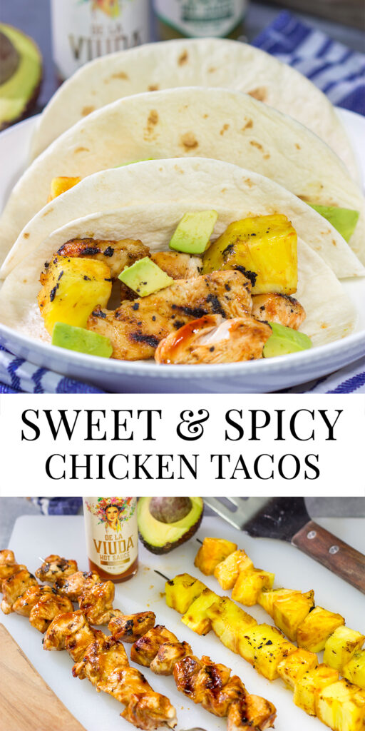 Fire up the grill! These Sweet and Spicy Chicken Tacos are an easy and flavorful way to enjoy dinner outside!