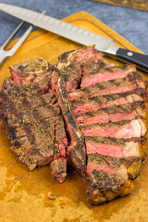 These Grilled T-Bone Steaks with Greek Seasoning are a great way to enjoy summer grilling season! They're tasty...and easy enough to make on a weeknight!