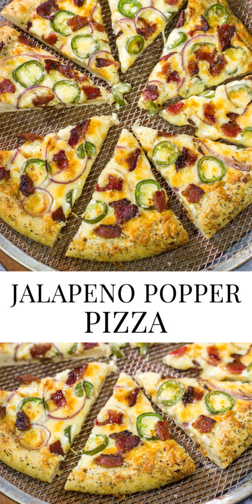 Love jalapeno poppers? Then put this Jalapeno Popper Pizza on the menu! It's a tasty way to mix up Friday night pizza night!