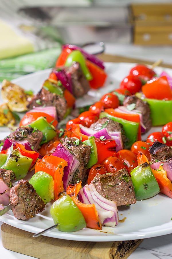 Featuring a combination of citrus flavors combined with fresh herbs, this Mojo Steak Kabobs recipe is a tasty option for dinner on the grill!