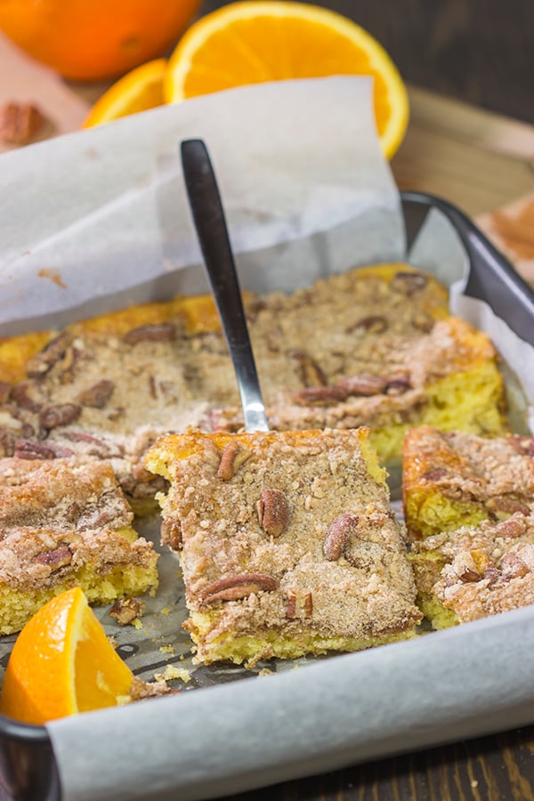 Orange crumb cake