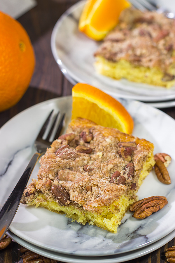 Orange crumb cake