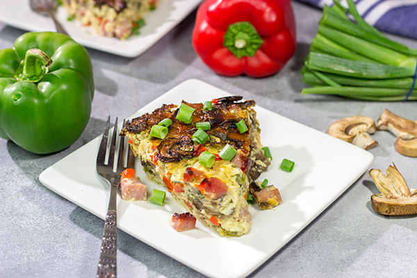 Packed with ham, bell peppers and shredded cheese, this Denver Omelet Casserole is a great breakfast, brunch or even dinner recipe!