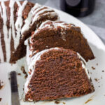This Chocolate Pound Cake with Guinness Glaze features a moist, dense chocolate cake topped with a delicious drizzle of Guinness glaze. This recipe is perfect for St. Patrick's Day parties!