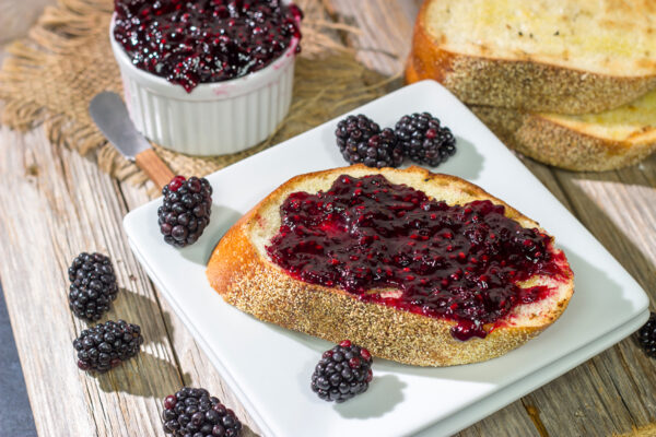 Packed with the flavor of ripe summer blackberries, this Homemade Blackberry Jam is a seasonal favorite in our house!