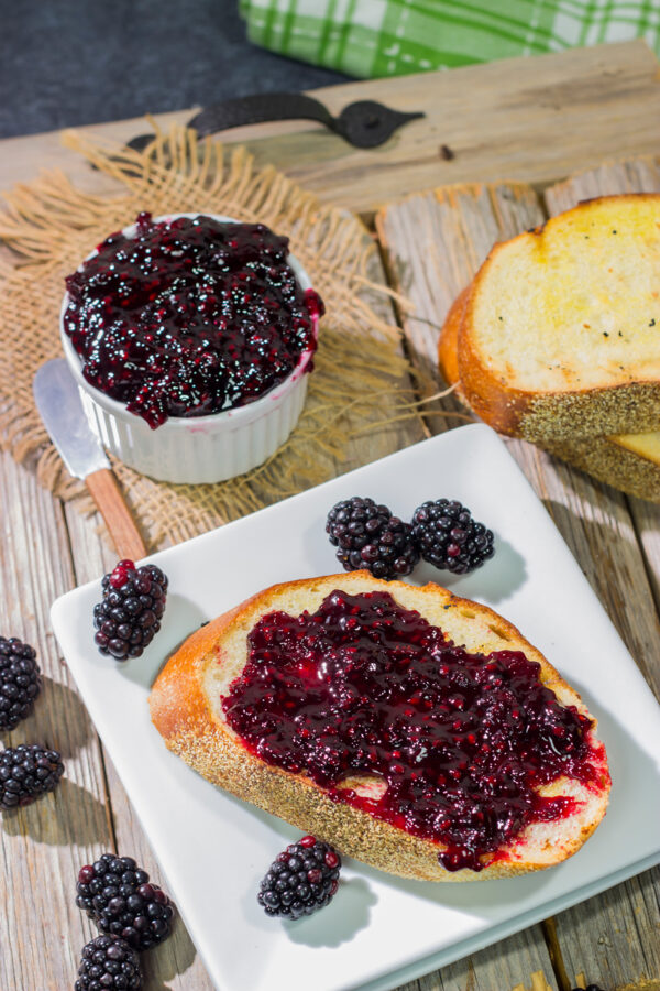 Packed with the flavor of ripe summer blackberries, this Homemade Blackberry Jam is a seasonal favorite in our house!