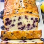 This Lemon Blueberry Quick Bread is easy to make, and it's packed with flavor! A slice of this quick bread makes for a great mid-morning snack!