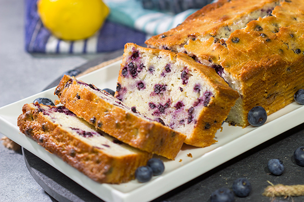 This Lemon Blueberry Quick Bread is easy to make, and it's packed with flavor! A slice of this quick bread makes for a great mid-morning snack!