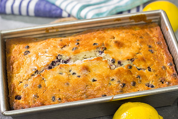 This Lemon Blueberry Quick Bread is easy to make, and it's packed with flavor! A slice of this quick bread makes for a great mid-morning snack!
