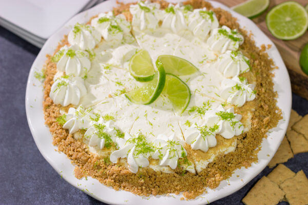 Featuring a delicious balance between tart and sweet, this No Bake Key Lime Pie is a perfect dessert for warm summer days!