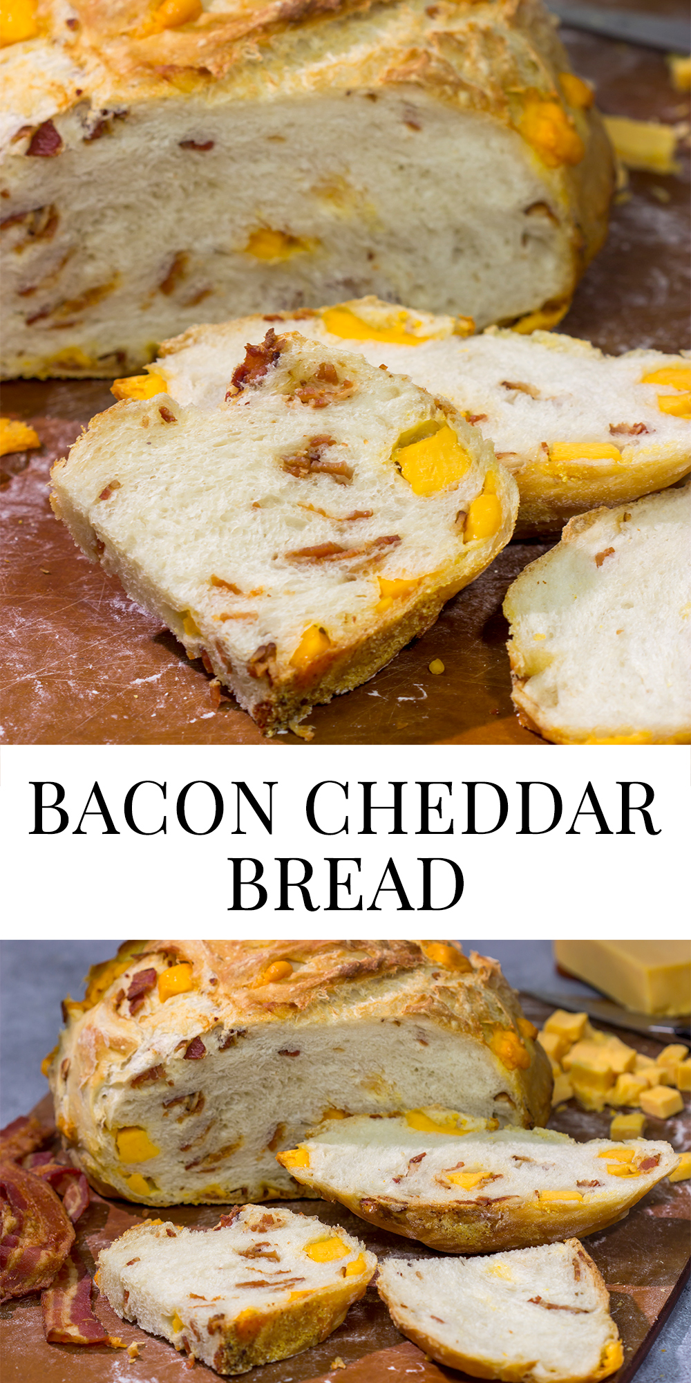 ed with crumbled bacon and cubes of cheddar cheese, this no-knead Bacon Cheddar Bread is a fantastic way to enjoy fresh bread at home!