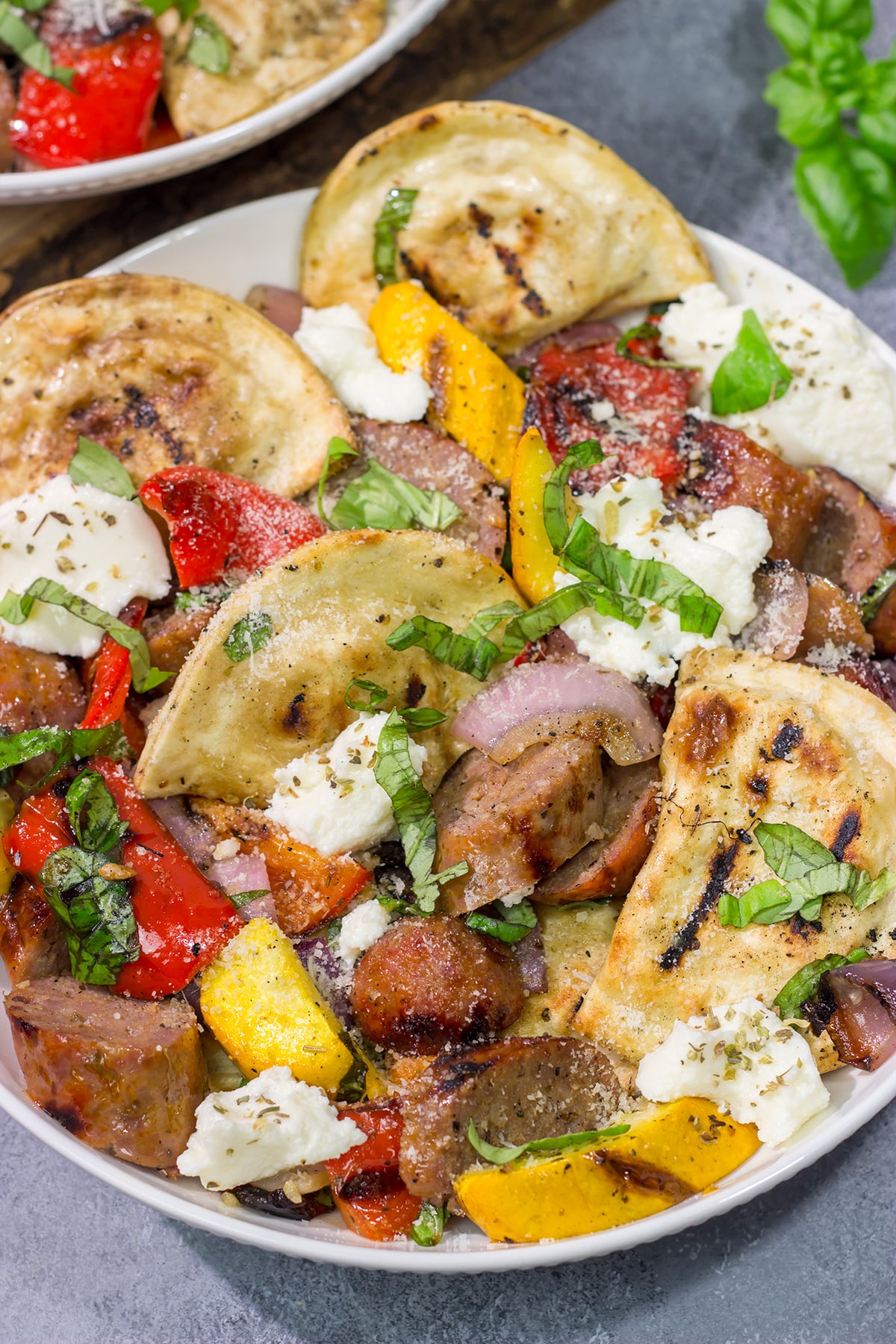 Have you ever grilled pierogies? Give it a shot! This Grilled Pierogies with Sausage and Peppers recipe is a new favorite on our summer grilling menu!