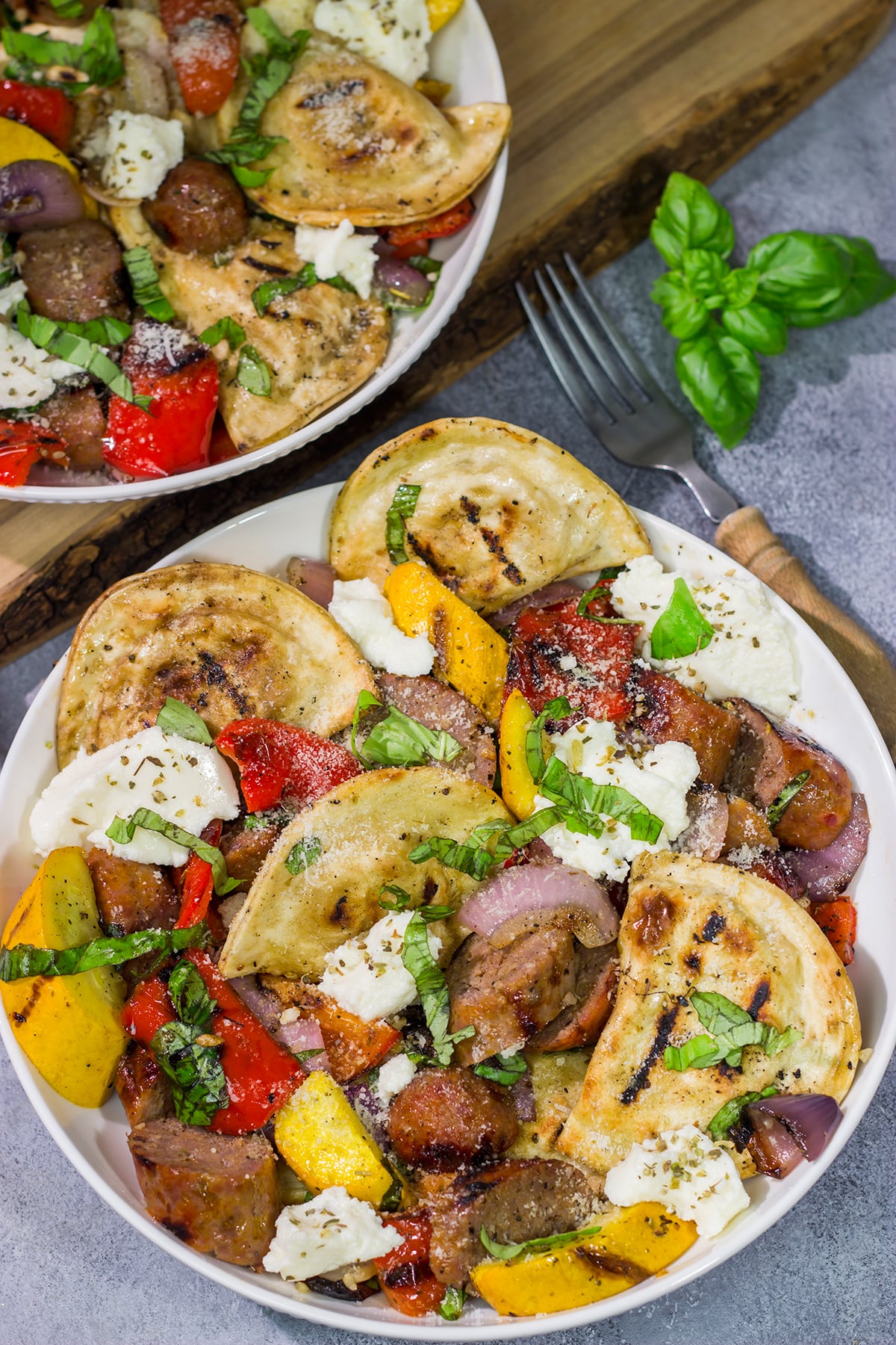 Have you ever grilled pierogies? Give it a shot! This Grilled Pierogies with Sausage and Peppers recipe is a new favorite on our summer grilling menu!