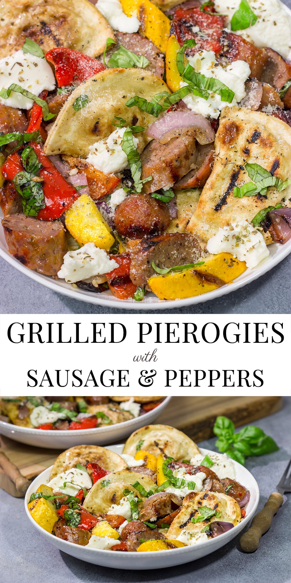 Have you ever grilled pierogies? Give it a shot! This Grilled Pierogies with Sausage and Peppers recipe is a new favorite on our summer grilling menu!