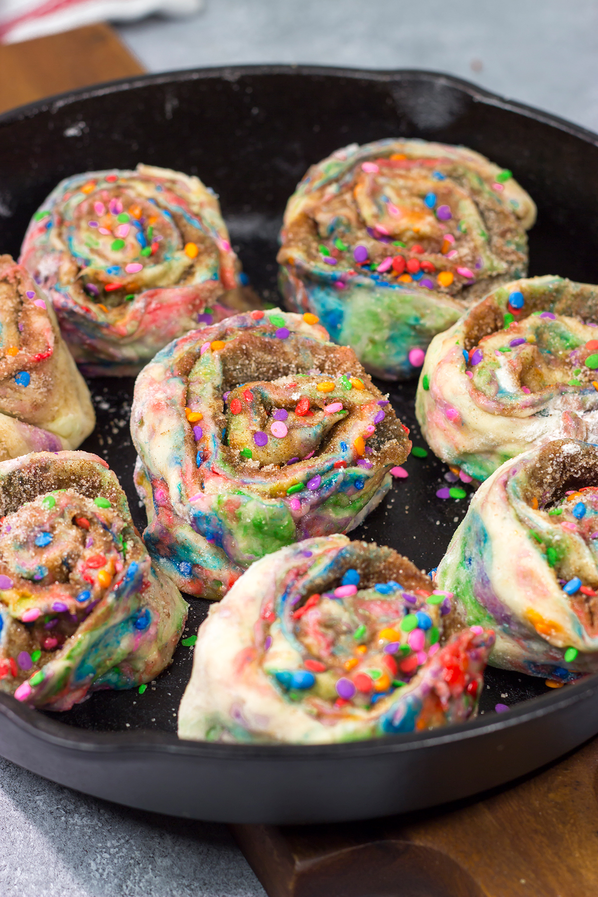 Add sprinkles to a classic cinnamon roll recipe, and you've got a party! These Overnight Funfetti Cinnamon Rolls are a fun way to start the morning!