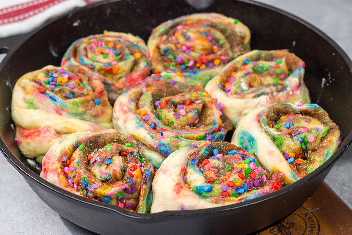 Add sprinkles to a classic cinnamon roll recipe, and you've got a party! These Overnight Funfetti Cinnamon Rolls are a fun way to start the morning!