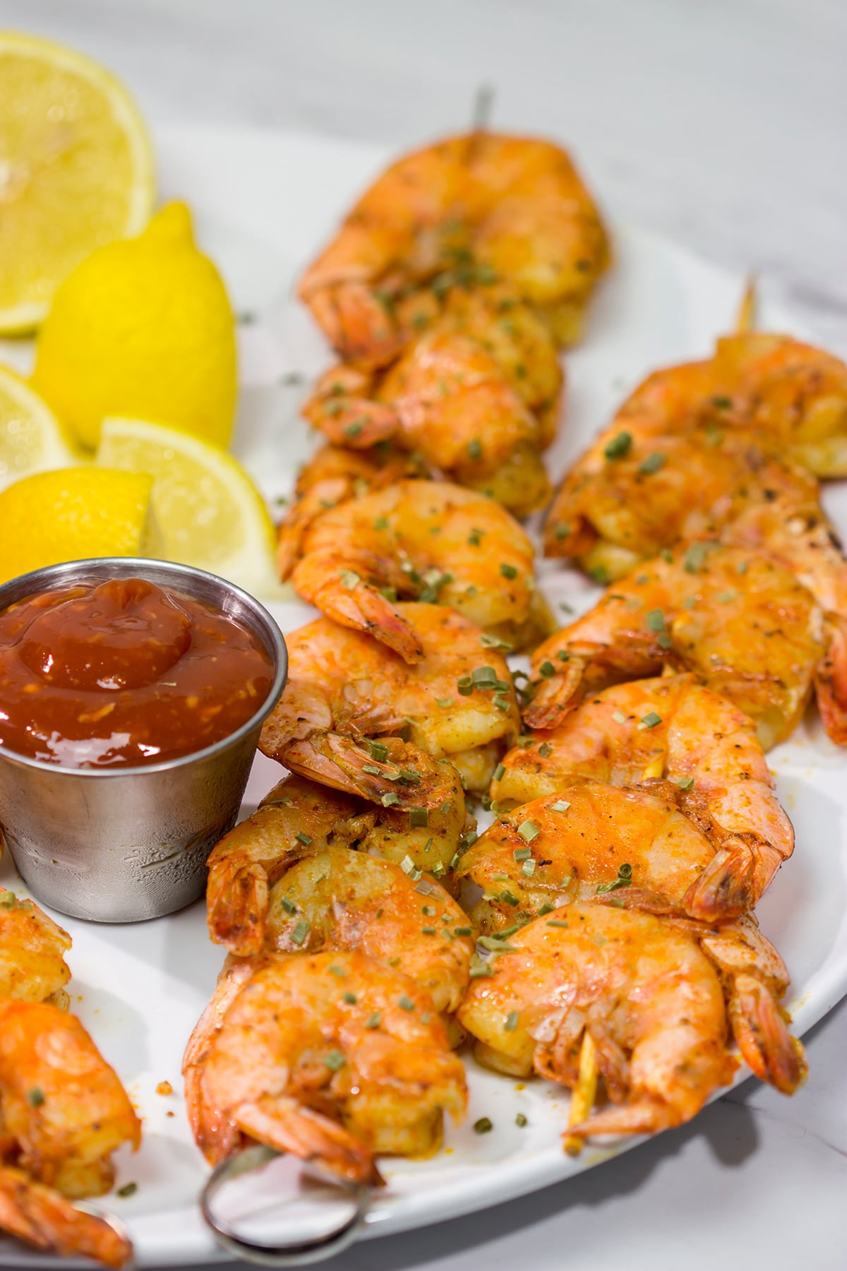Grilled Peel and Eat Shrimp are easy to make and fun to eat! This tasty shrimp appetizer is an excellent option for summer grilling!