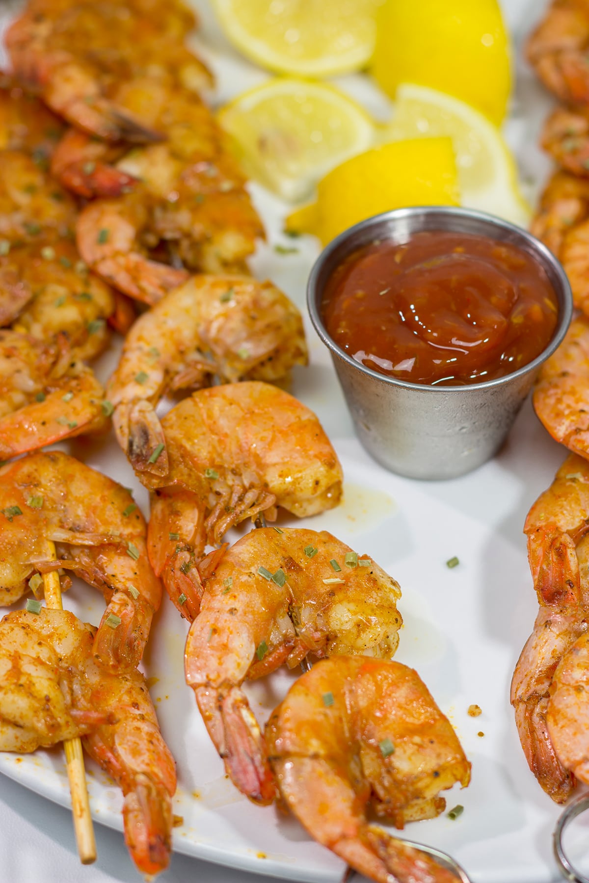 Grilled Peel and Eat Shrimp are easy to make and fun to eat! This tasty shrimp appetizer is an excellent option for summer grilling!