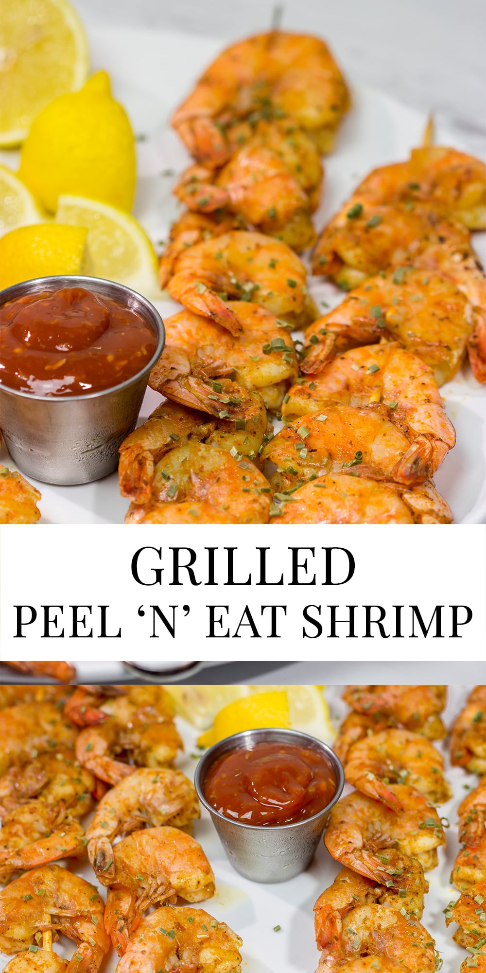 Grilled Peel and Eat Shrimp are easy to make and fun to eat! This tasty shrimp appetizer is an excellent option for summer grilling!
