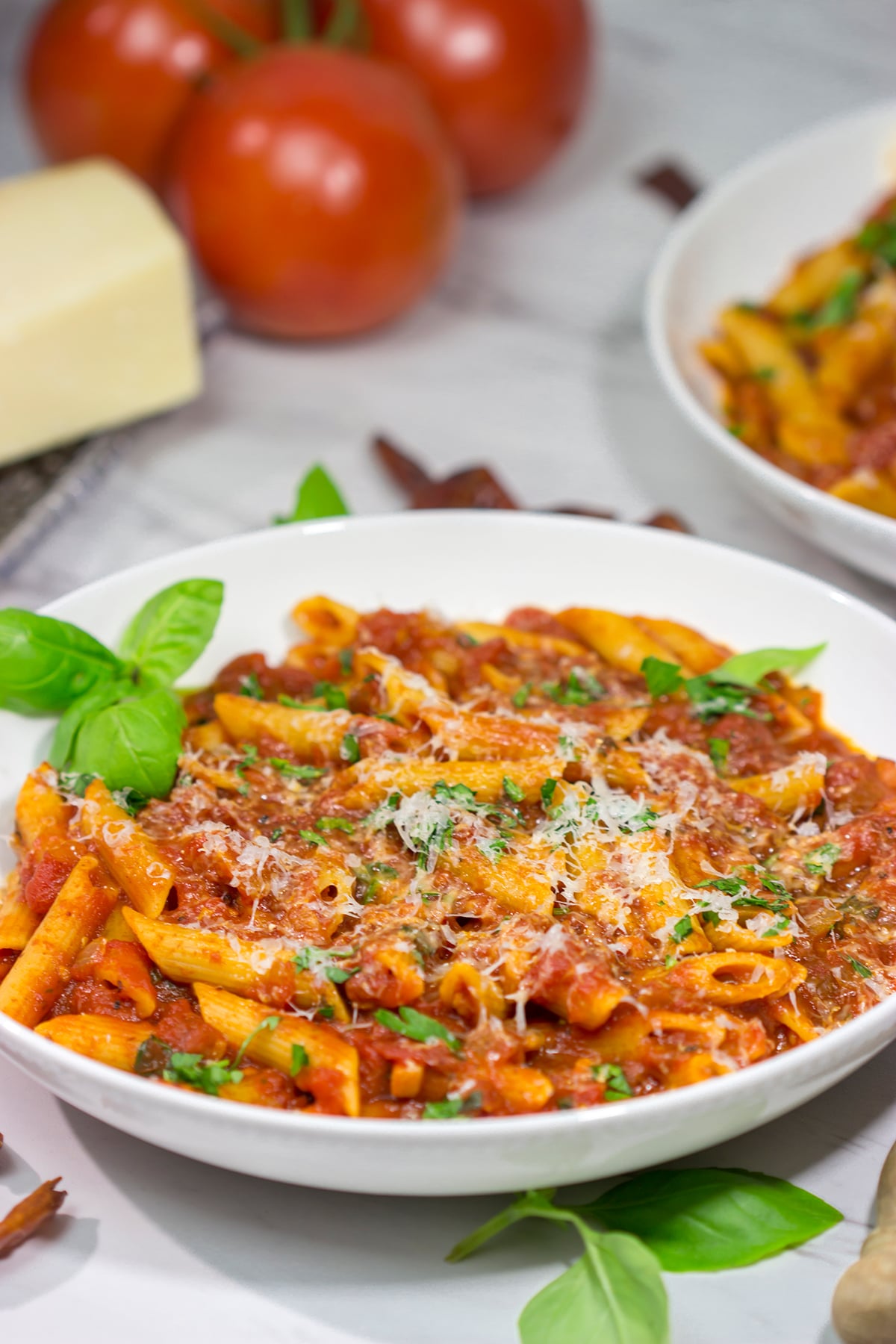 Featuring a generous amount of red pepper flakes and garlic, Arrabbiata Sauce is a delicious (and classic) Italian tomato sauce. Make a batch for dinner tonight!