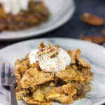 A Huguenot Torte is an iconic Charleston, SC dessert that's packed with apples and pecans. It's a delicious way to celebrate fall baking season!