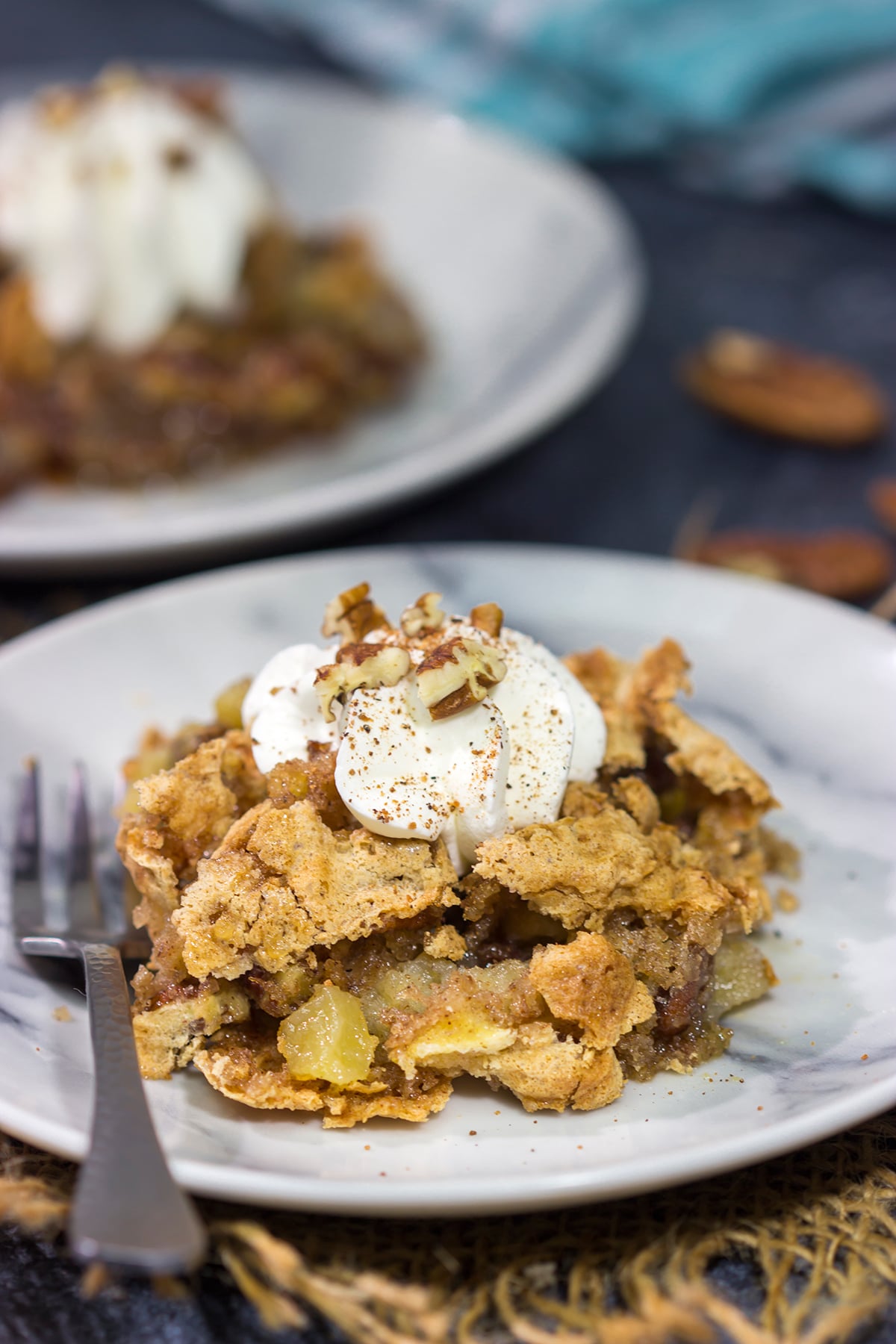 A Huguenot Torte is an iconic Charleston, SC dessert that's packed with apples and pecans. It's a delicious way to celebrate fall baking season!