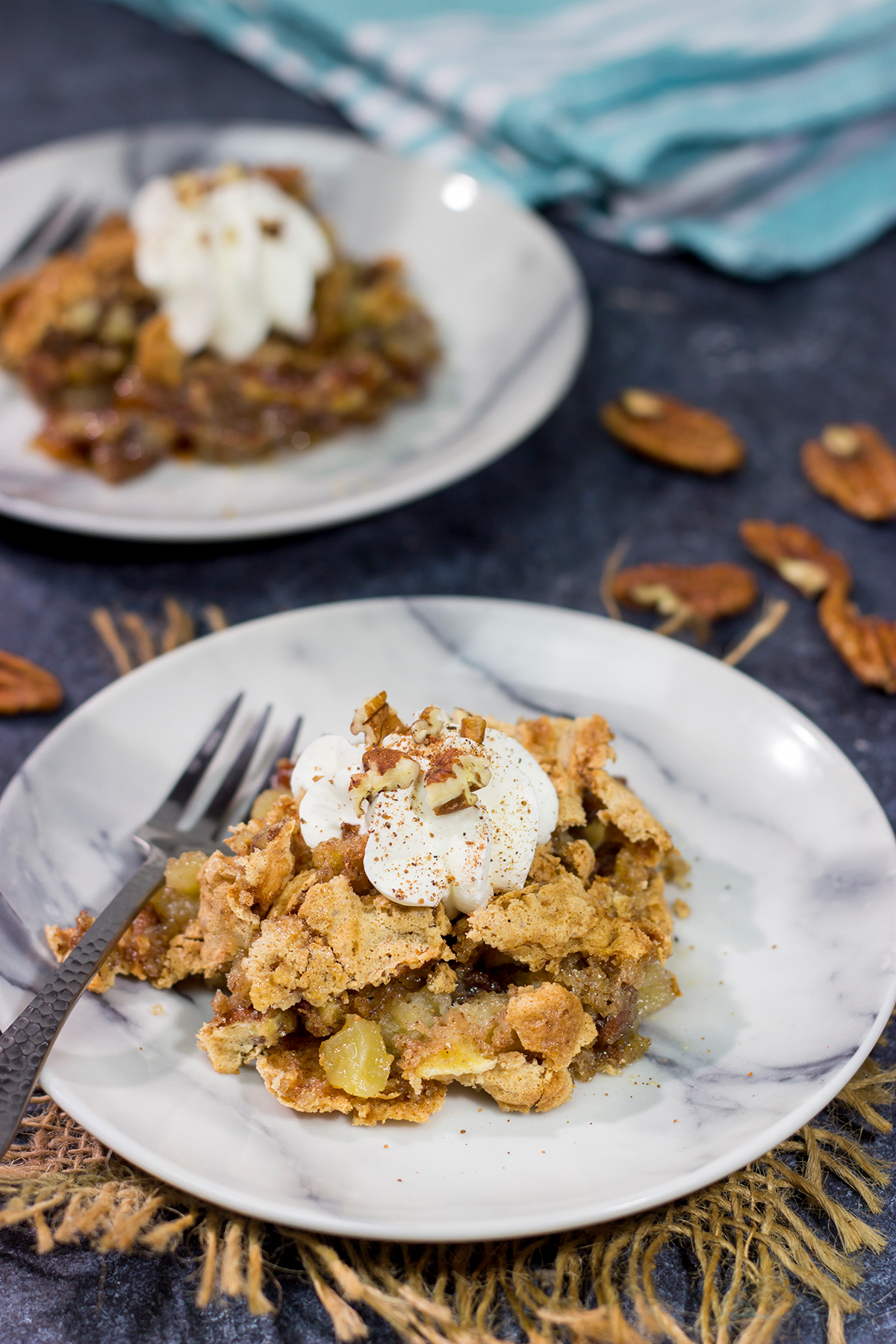 A Huguenot Torte is an iconic Charleston, SC dessert that's packed with apples and pecans. It's a delicious way to celebrate fall baking season!