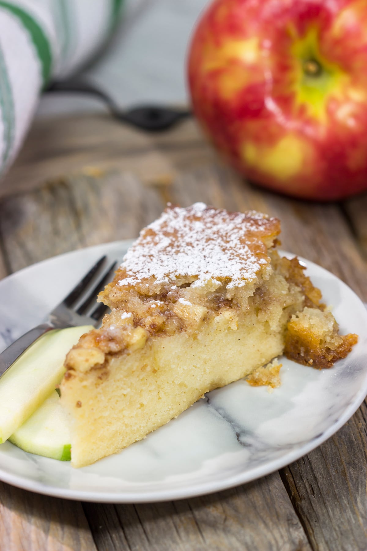 t's apple season! If you're looking for a unique autumn dessert, put this Upside Down Cinnamon Apple Cake on the list. It's packed with all the fall feels!
