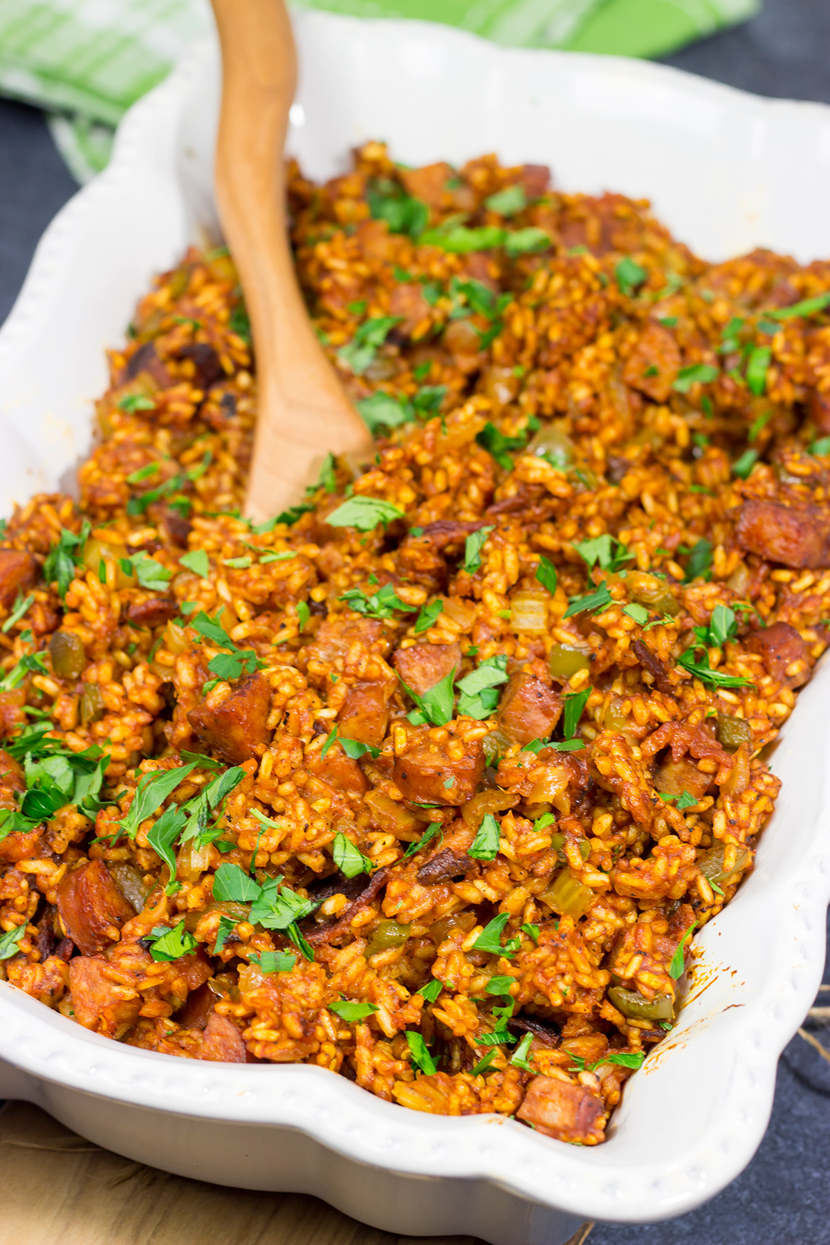 An iconic dish in the Lowcountry region, Charleston Red Rice is a heavily seasoned baked rice recipe that gets its color from tomato paste. Make a batch soon - it's delicious!