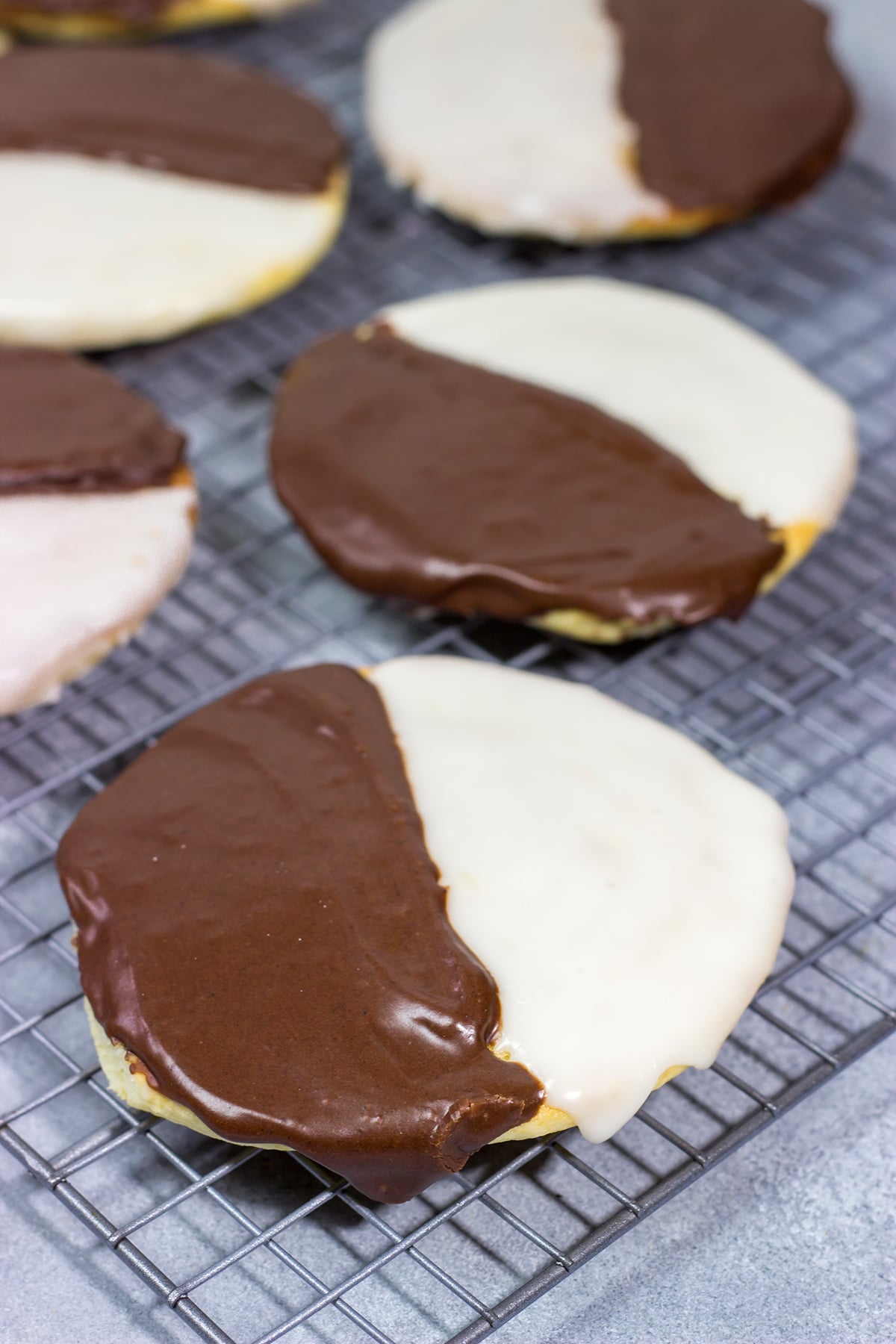 Part chocolate-part vanilla. Part cake-part cookie. Black and White Cookies are an iconic treat in the New York City area...and they're delicious!