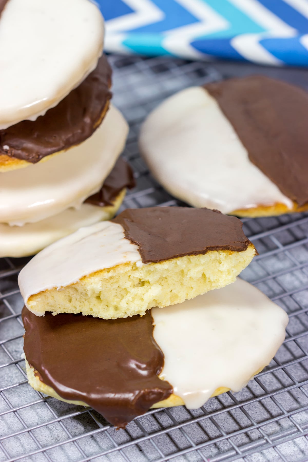 Part chocolate-part vanilla. Part cake-part cookie. Black and White Cookies are an iconic treat in the New York City area...and they're delicious!
