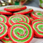 Featuring a fun red and green swirl, this Christmas Sugar Cookies are a festive (and delicious!) way to enjoy the holiday season!