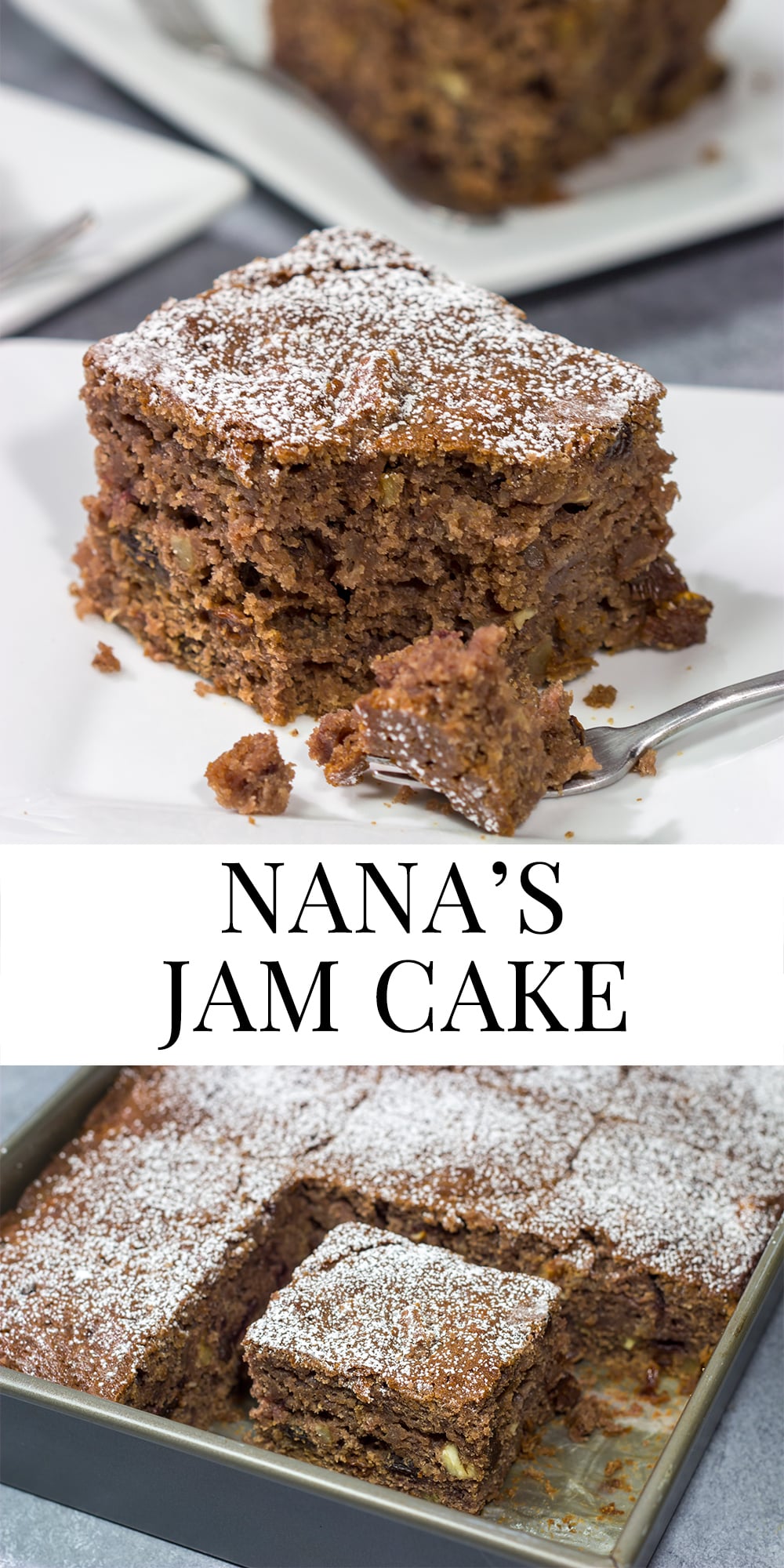 Blackberry jam in a cake? Yup! Nana's Jam Cake features a tasty combination of fruit preserves, jam and warming baking spices. Grab a slice for dessert tonight!