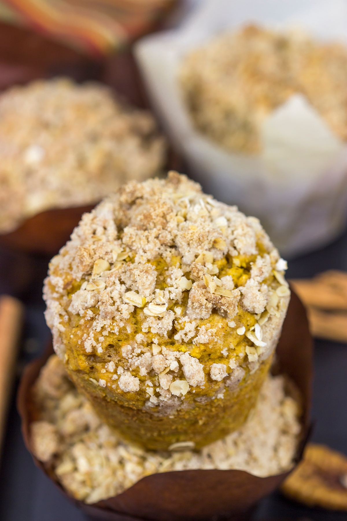 pumpkin, oats and nuts, these Pumpkin Oatmeal Muffins make for a tasty breakfast on a chilly autumn morning!