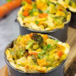 Tired of the same old vegetables as a side dish? Put 'em in a pot pie! Packed with an assortment of roasted veggies, this Roasted Veggie Pot Pie is a unique and tasty dinner recipe!