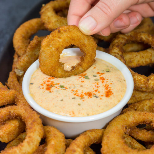 This Copycat Outback Bloomin' Onion Sauce is an easy way to make the restaurant version at home. Grab a bag of onion rings or fries and make a batch this weekend!
