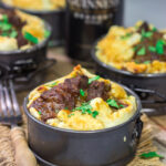 Featuring a flaky pie crust filled with chunks of beef simmered in stout beer, these Individual Beef and Guinness Pot Pies are a tasty winter comfort food!