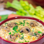 Filled with sautéed mushrooms and potato gnocchi, this Creamy Mushroom Gnocchi Soup is a great way to warm up on a cold winter night!