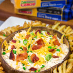 Packed with all of your favorite baked potato toppings, this Loaded Baked Potato Dip is the perfect appetizer for hanging out with friends or quiet nights at home!