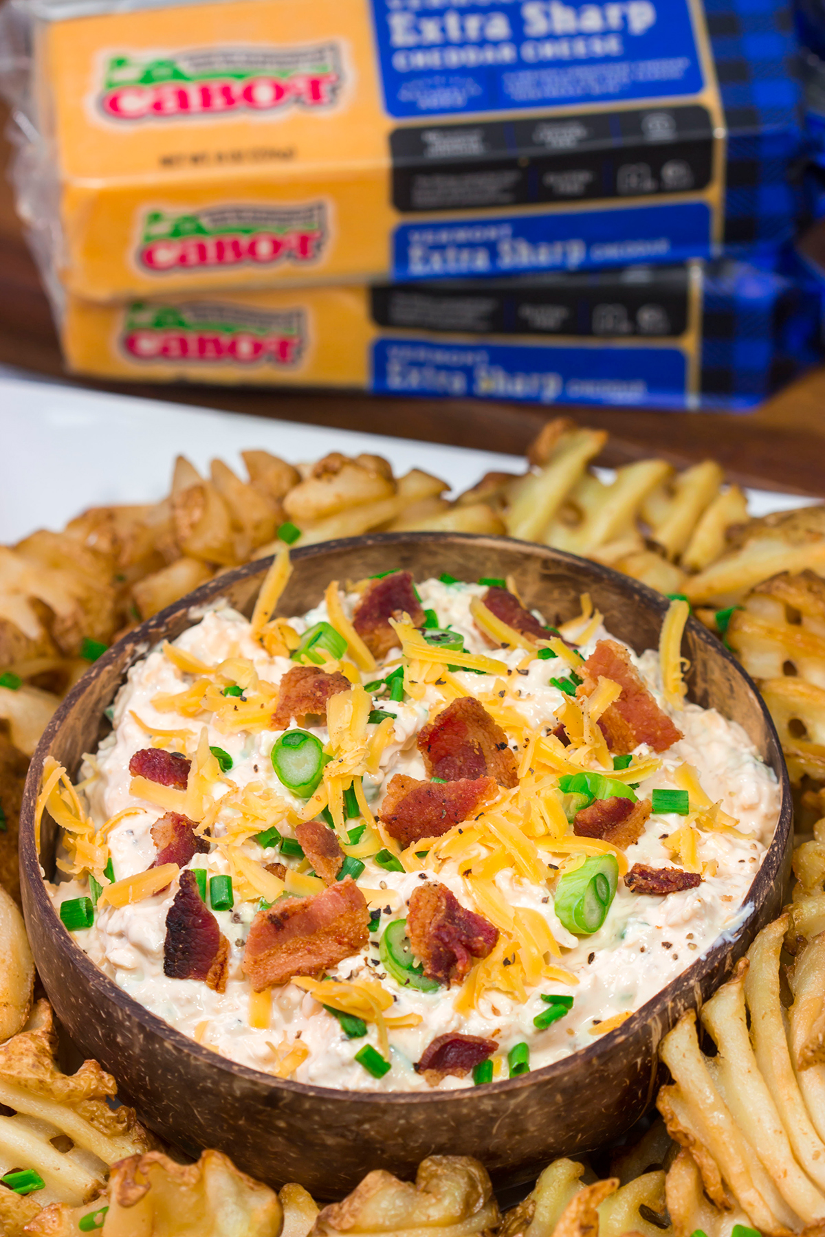Packed with all of your favorite baked potato toppings, this Loaded Baked Potato Dip is the perfect appetizer for hanging out with friends or quiet nights at home!