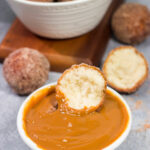 Served with homemade dulce de leche for dipping, these Snickerdoodle Donut Holes are packed with cinnamon sugar flavor!