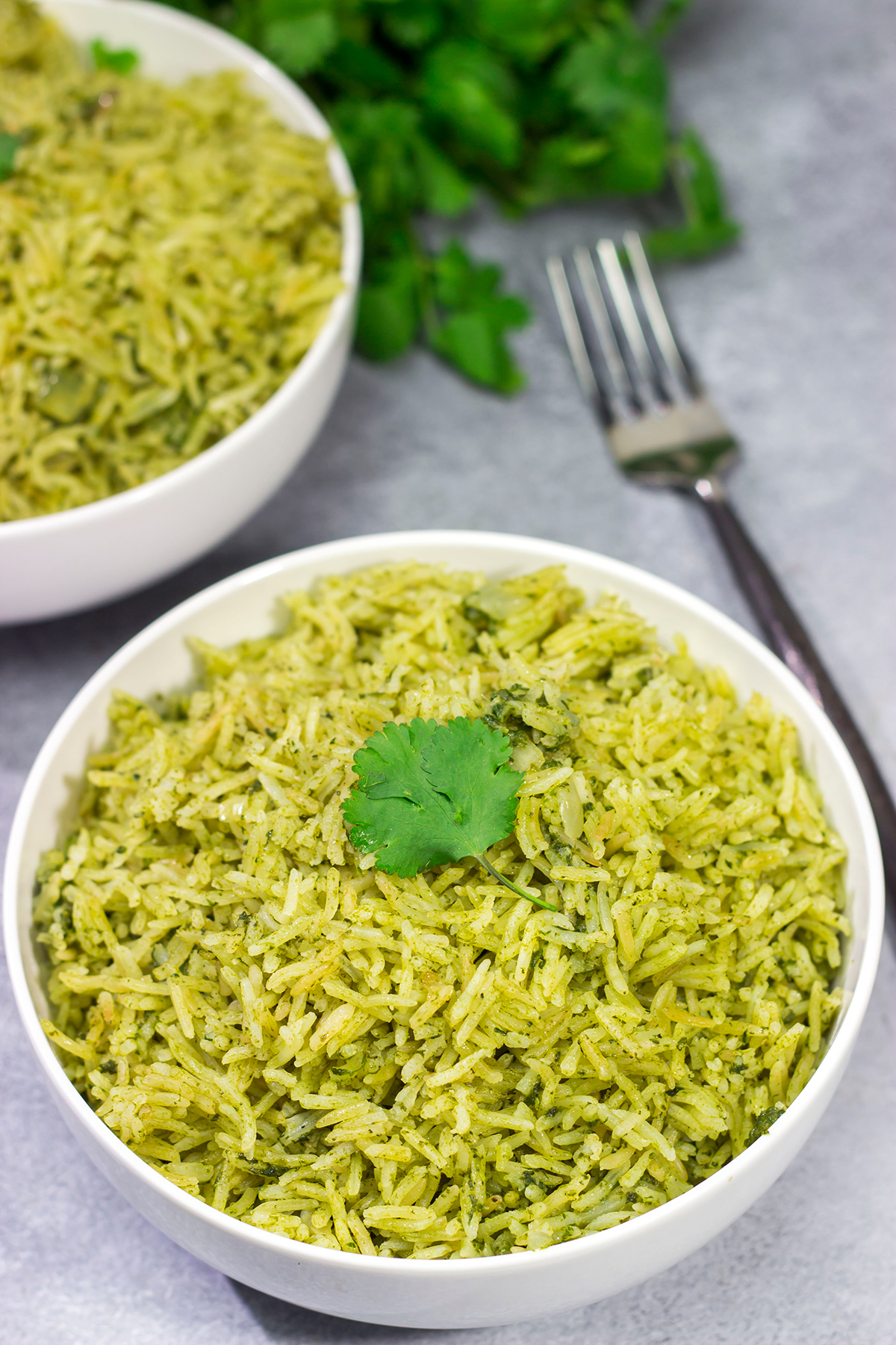 Packed with fresh spinach and cilantro, Arroz Verde (or Green Rice) makes for an easy and tasty side dish! Plus, it just looks cool!