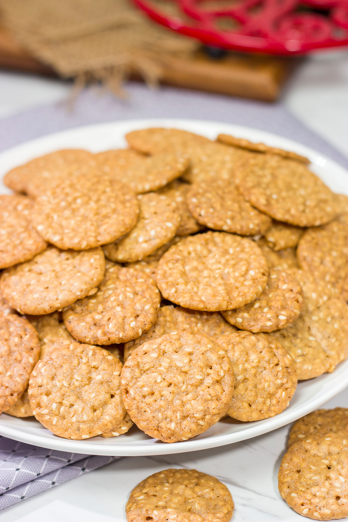 Filled with toasted sesame seeds, Charleston Benne Wafers are an iconic sweet treat from the Lowcountry region of South Carolina. Bake up a batch today!